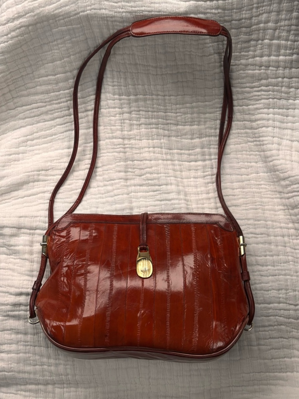 Vintage 80s Eel Skin Purse